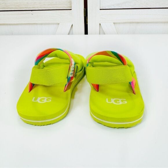 Ugg Child Zuma Sling Sandal Neon Green Toddler 8 - Picture 6 of 11